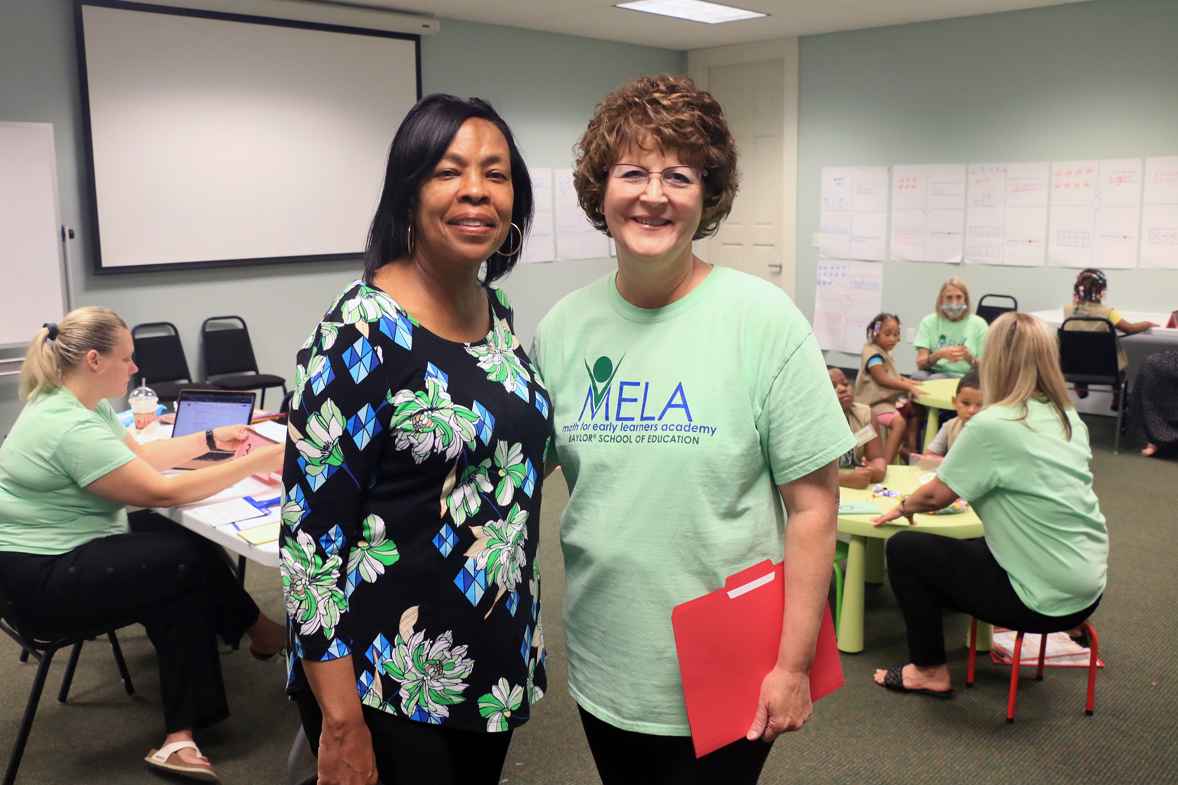 MELA director Dr. Sandi Cooper and La Vega Superintendent Dr. Sharon Shields
