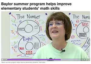 Baylor Summer Program Helps Improve Elementary Students' Math Skills