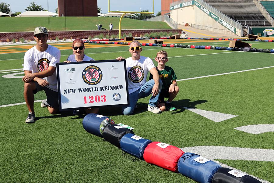 Baylor group who set a Guinness World Record