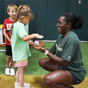 Young Math Learners Meet Baylor Athletes